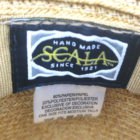 DORFMAN PACIFIC SKALA Paper Braid Adjustable Drawstring Sun Hat - Picture 5 of 7